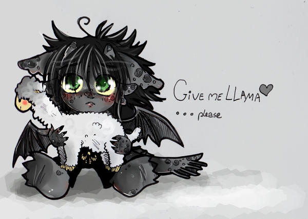 give llama to antro Toothless by J-C-P on DeviantArt