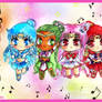 Chibi magical girls