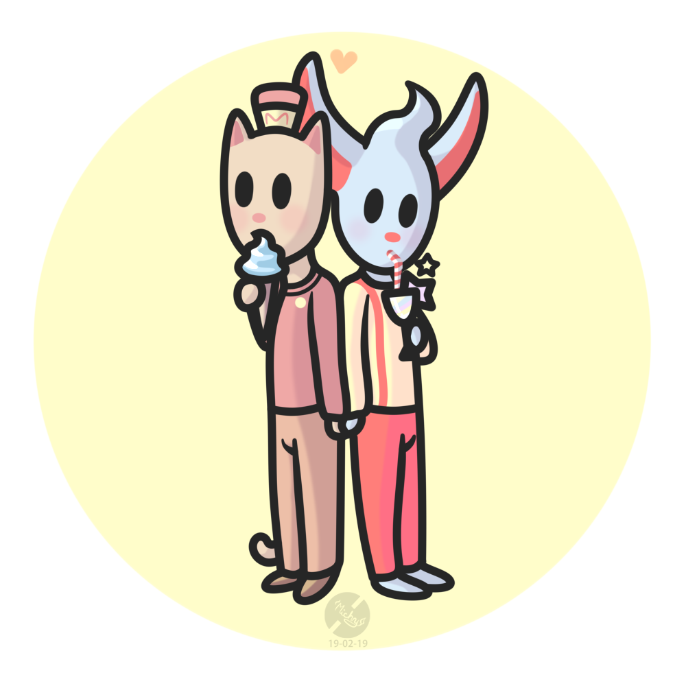 NicePants AKA Nice Cream Guy X Burgerpants on UnderTaleShips DeviantArt