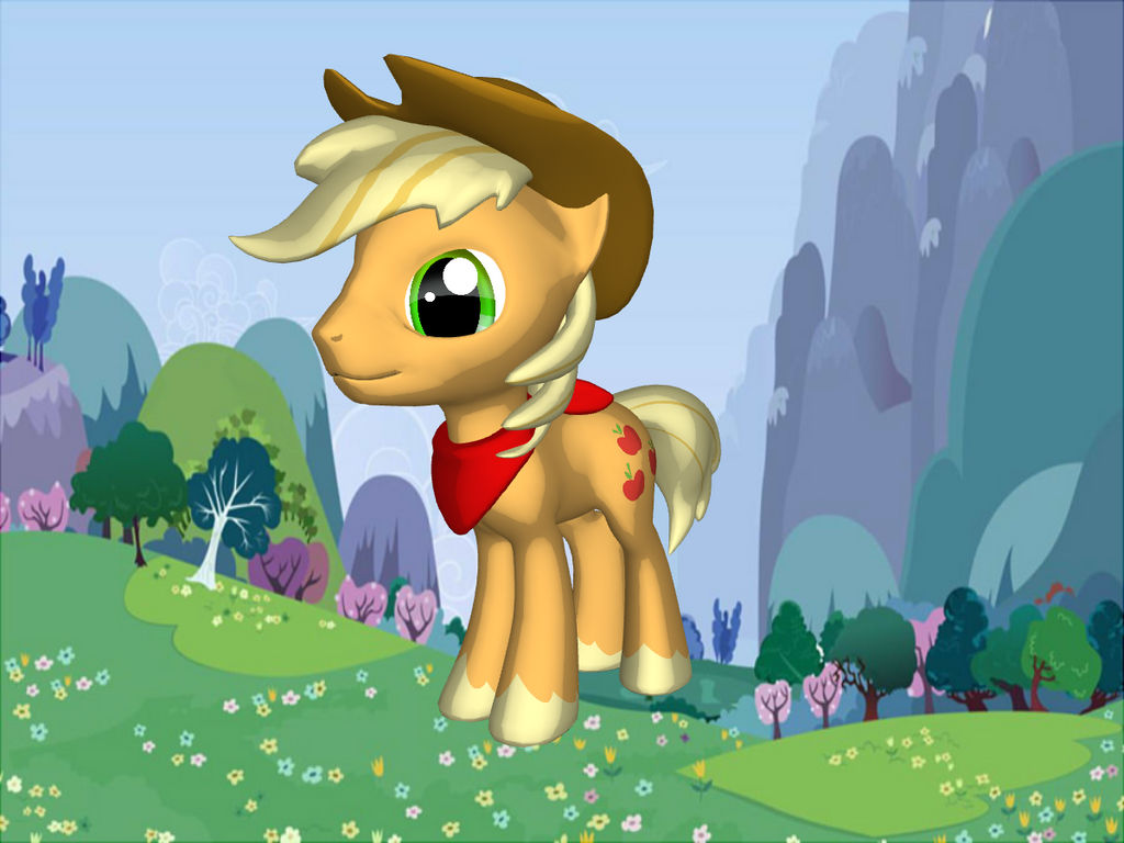 Mlp Aj Restyle AJ by Mint-Stripe on DeviantArt