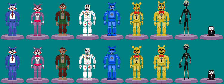 Five Nights at Candy's Roster by DeformedFoxy on DeviantArt