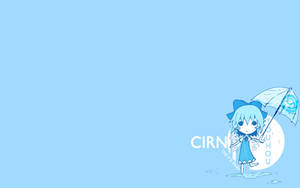 Cirno umbrella wallpaper