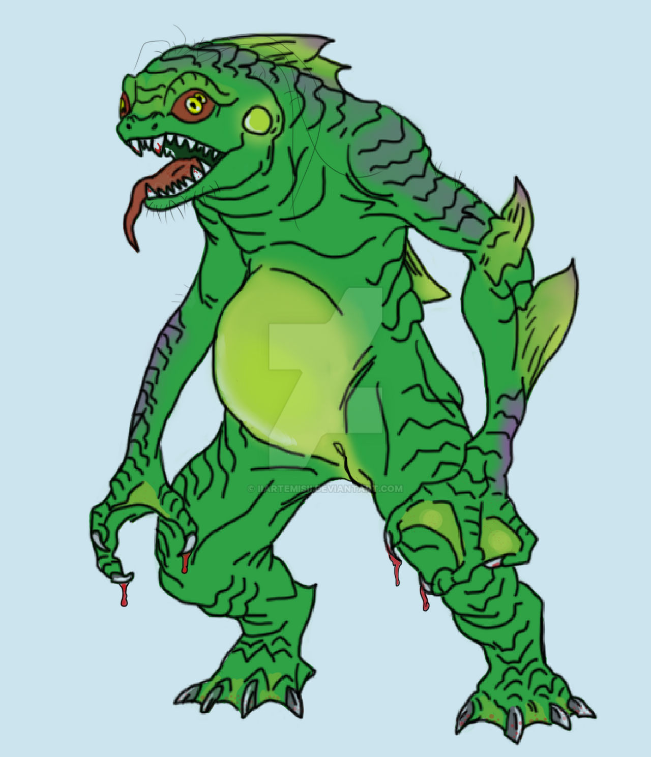 Fishman by IIArtemisII on DeviantArt