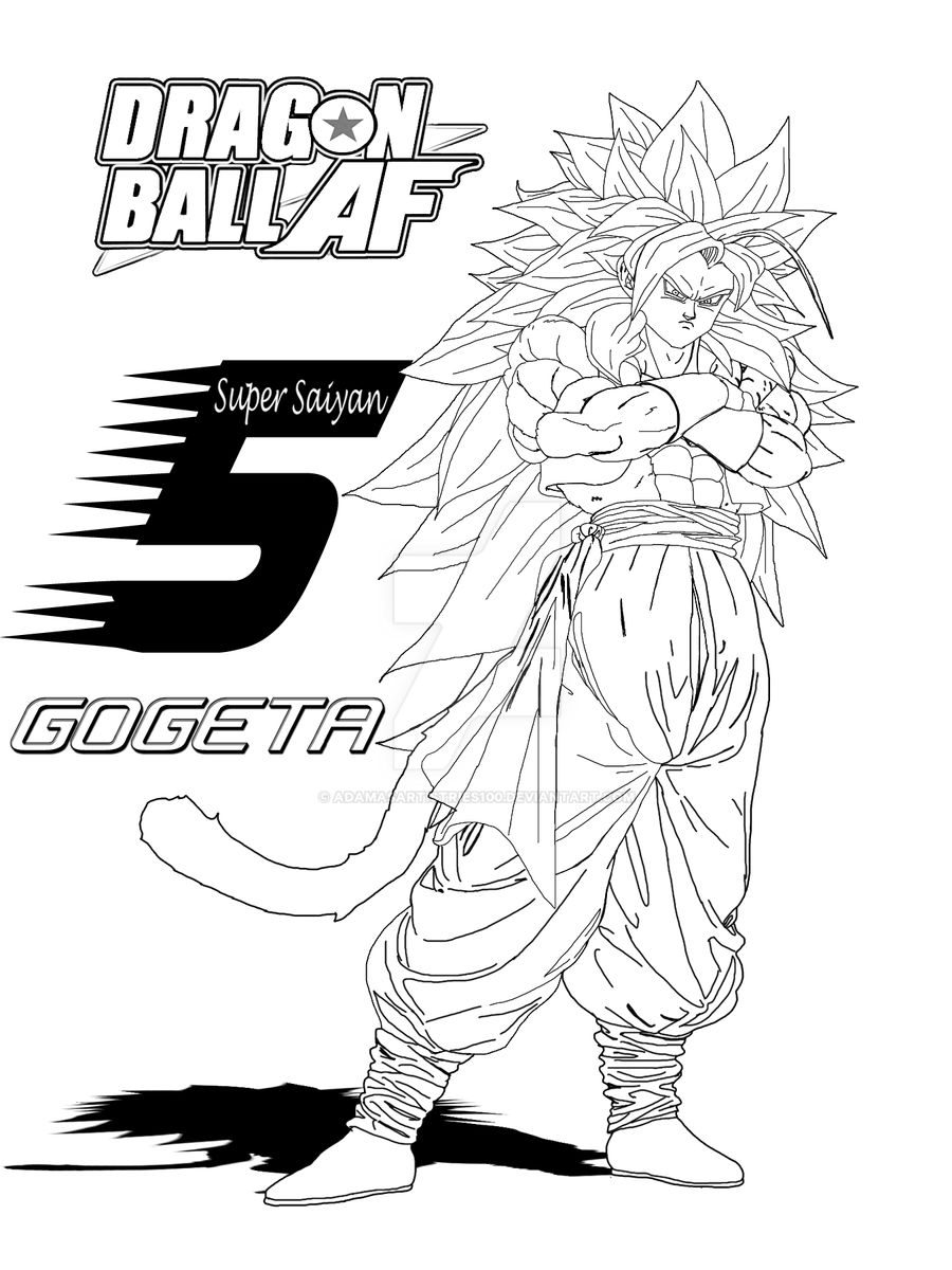 SUPER SAIYAN 5 GOGETA by AdamasArtistries100 on DeviantArt