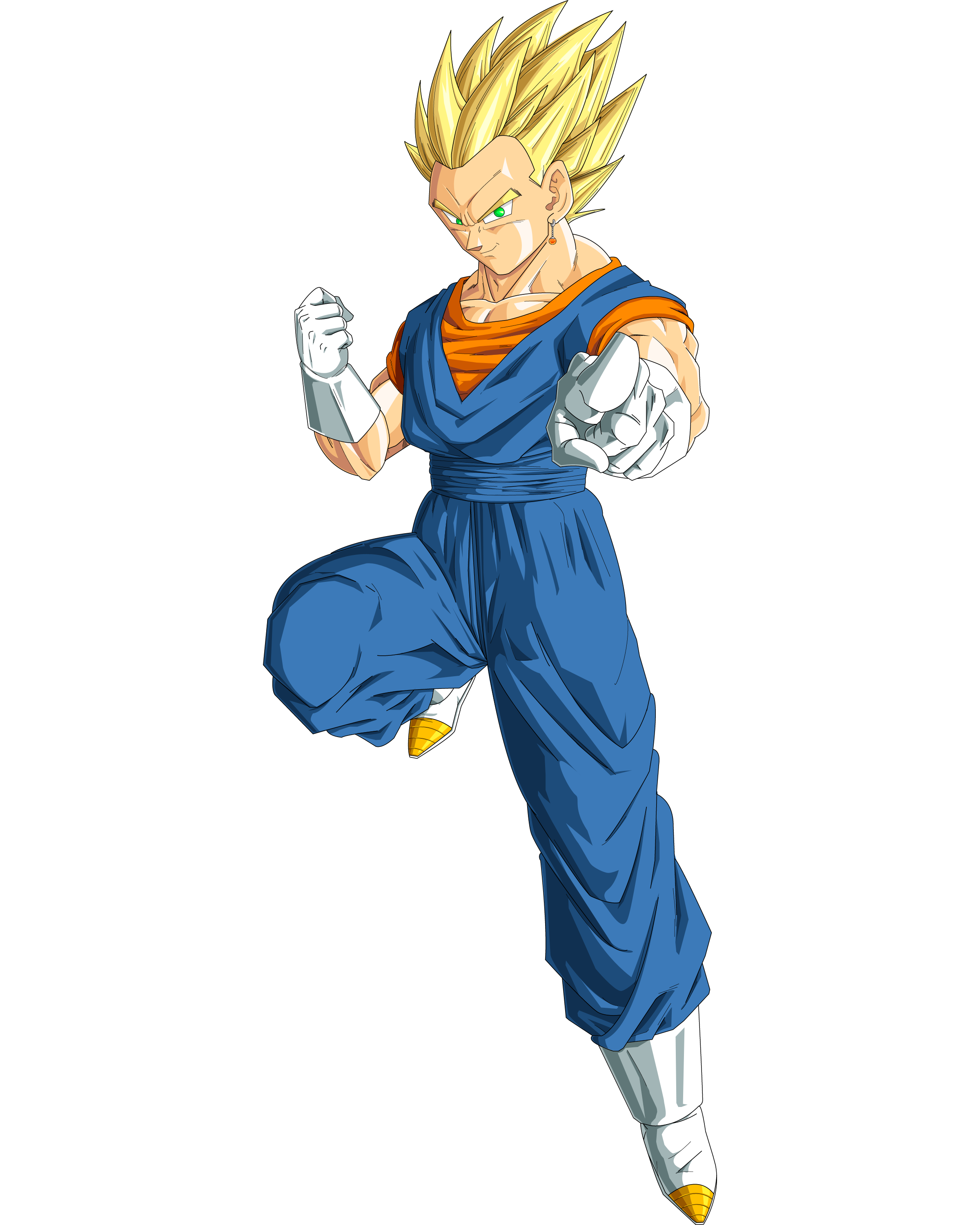 Vegetto Ssj2 Colored By Ruga Rell On Deviantart