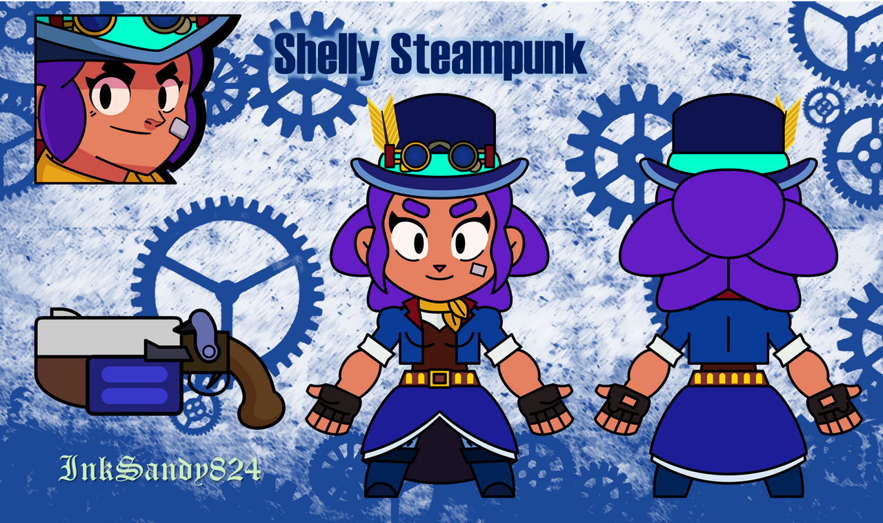 Skin Idea: Shelly Steampunk - Brawl Stars by InkSandy824 on DeviantArt