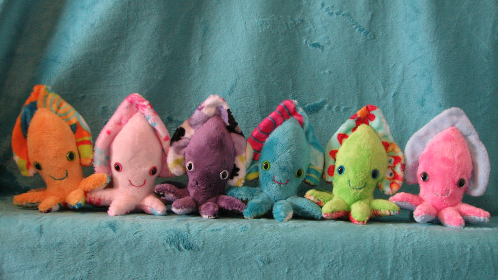 6 little cuddlyfish