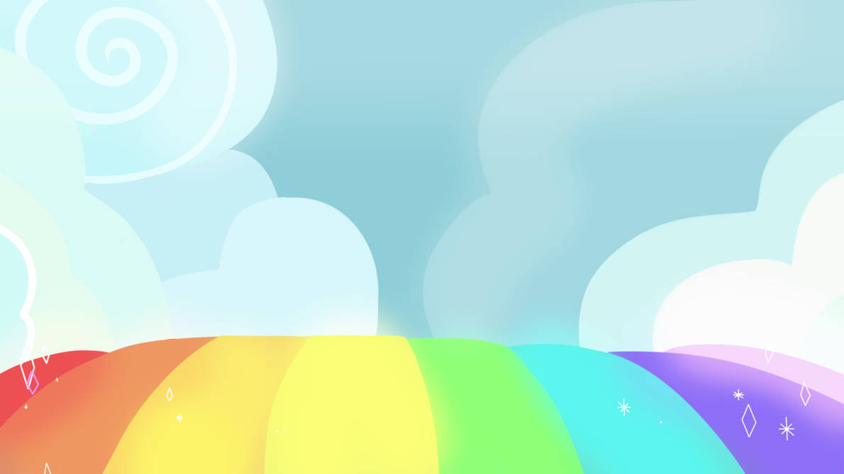 MLP Background 1 -Rainbow Walk Background-