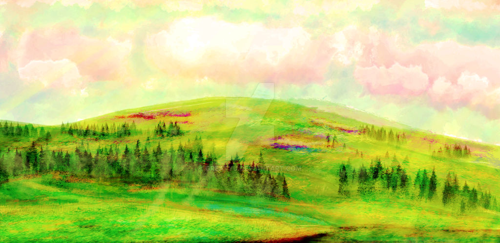 Digi Paintings #3 :The Radiant Hills