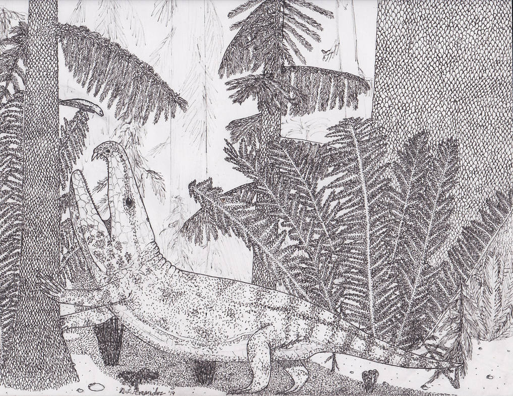 Labidosaurus vs Microsaur by DrTheropod on DeviantArt