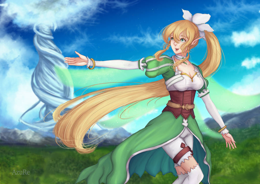 Leafa Body Leafa Wallpaper by azurecreations on DeviantArt