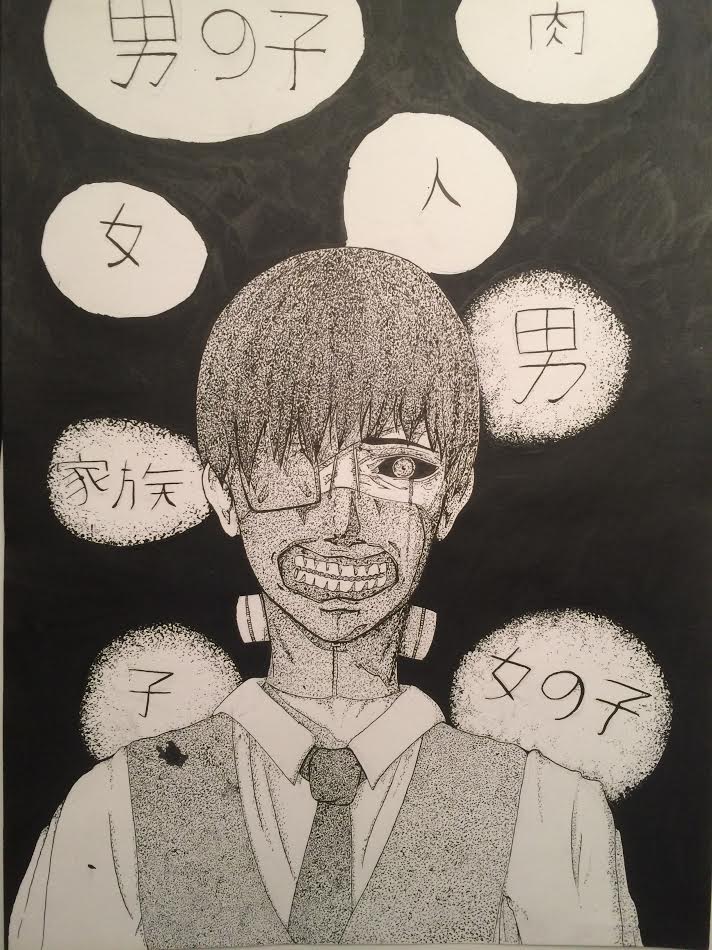 Tokyo ghoul fanart from like 3 or 4 months ago
