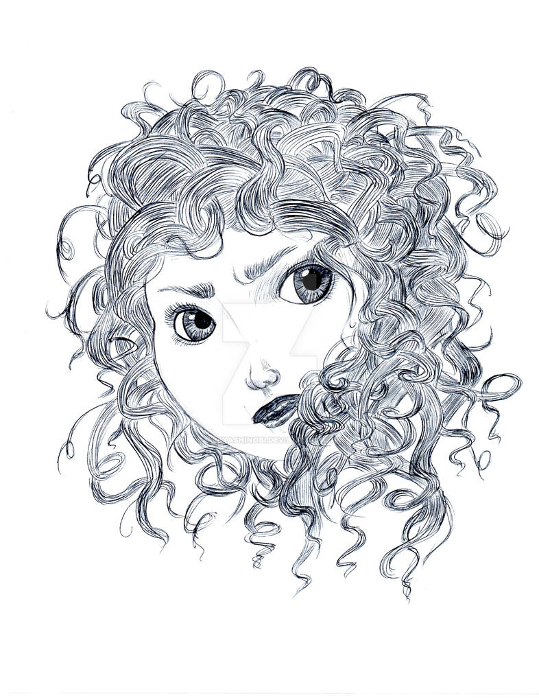 Brave Merida Portrait by AlexaShinobi on DeviantArt