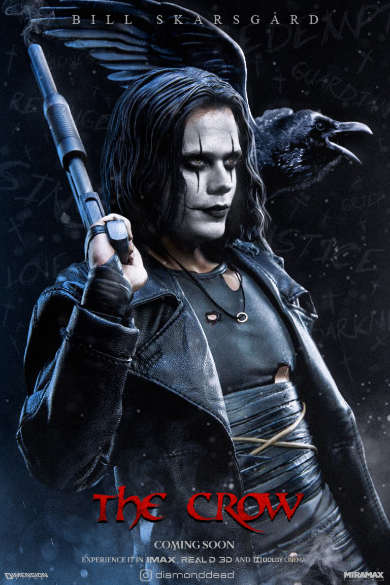 Bill Skarsgard in The Crow (Reboot) by diamonddeadArt on DeviantArt