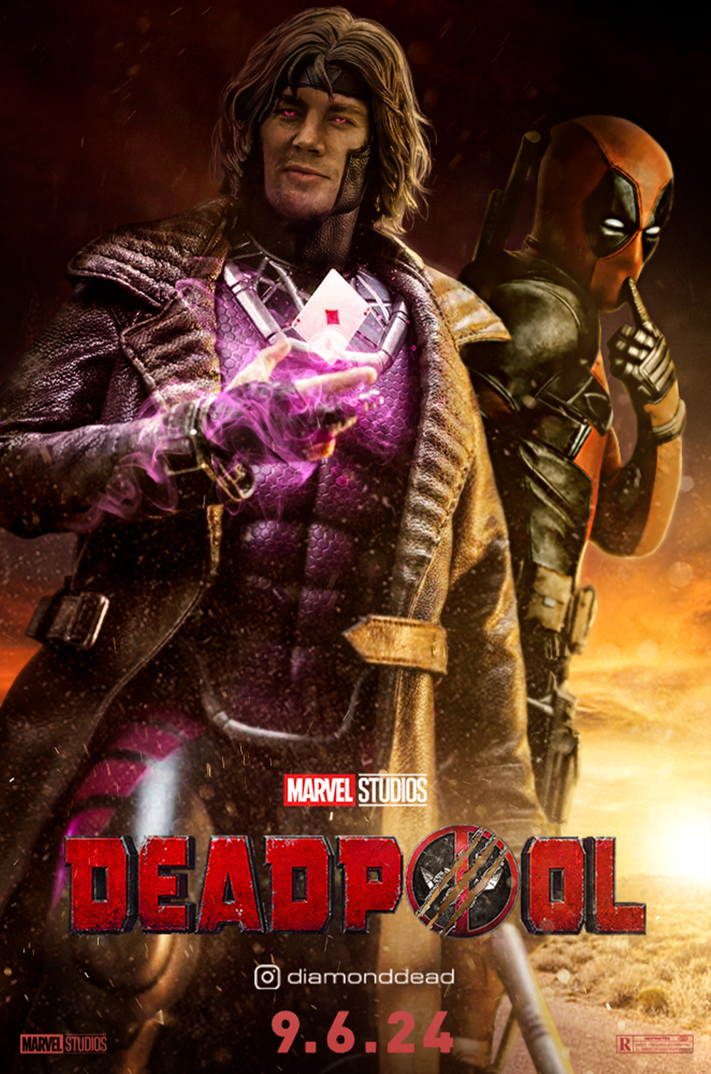 Channing Tatum as Gambit in Deadpool 3 by diamonddead-Art on DeviantArt