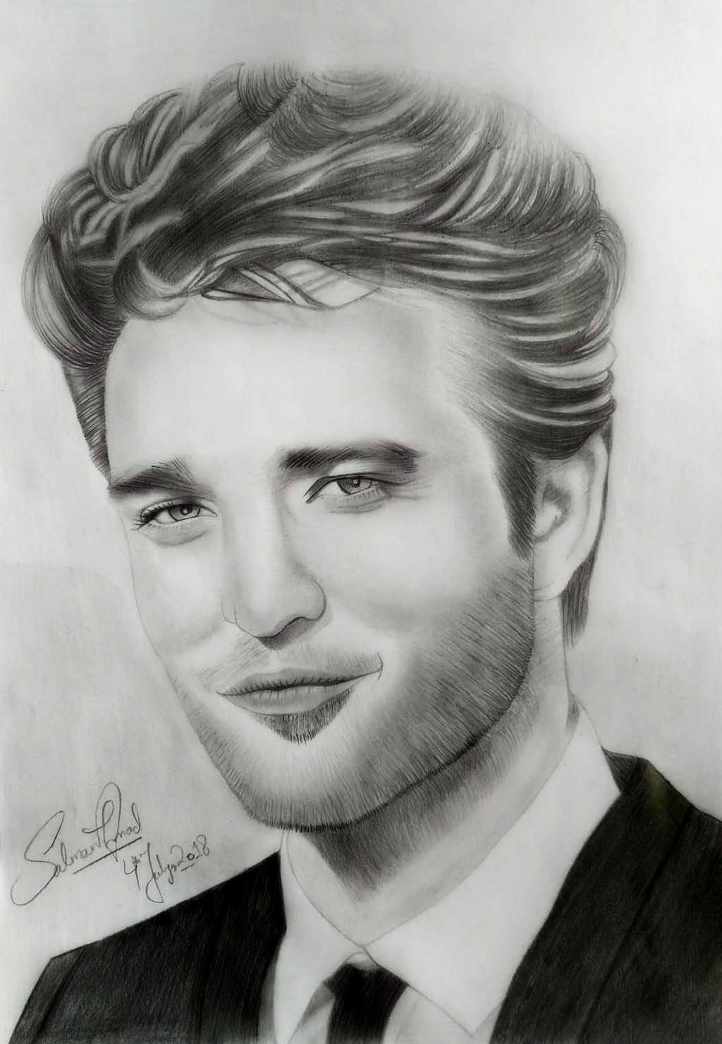 Robert Pattinson Pencil Portrait by Salmanahmad0511 on DeviantArt