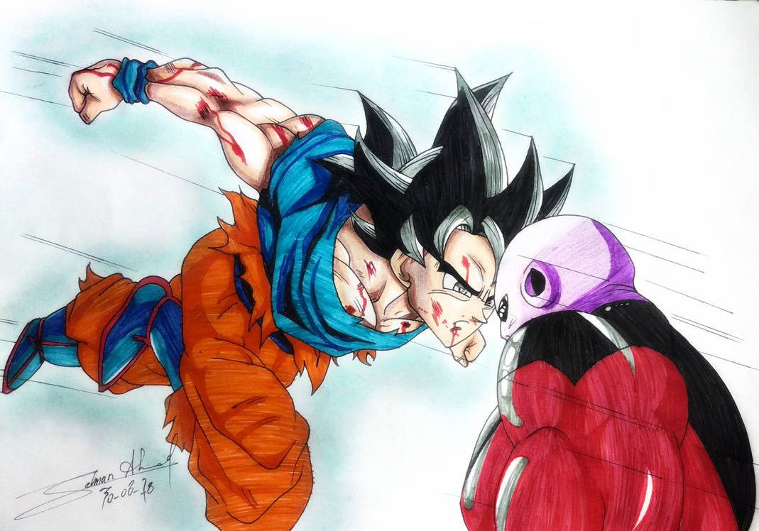 Goku Ultra Instinct vs Jiren Drawing by Salmanahmad0511 on DeviantArt