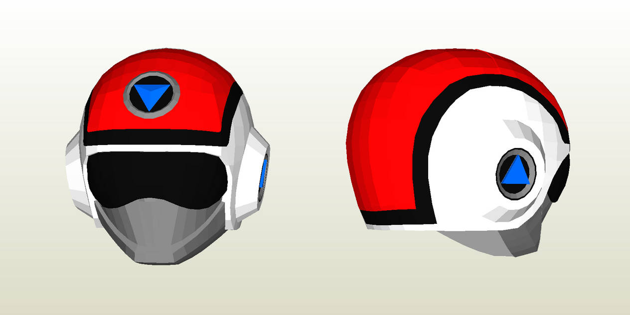 Red Flash Flashman Helmet Pepakura File by Maximum28 on DeviantArt