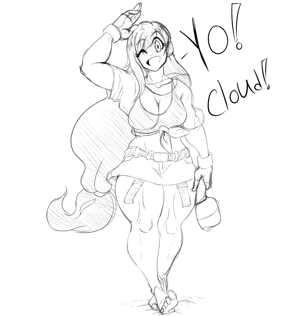 Muscle Mommy Tifa by Amatamama on DeviantArt