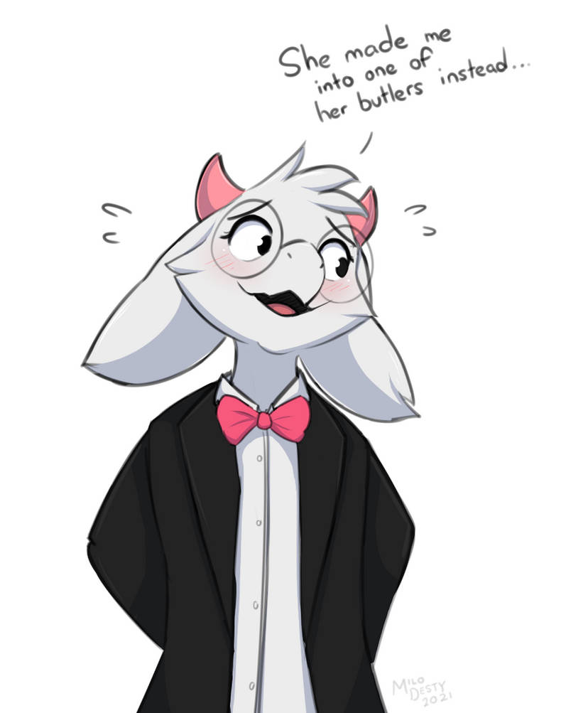 Butler Ralsei by MiloDesty on DeviantArt