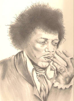 Jimi smoking