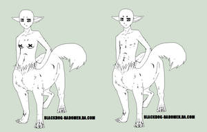 Free Line-Art -wolftaur-