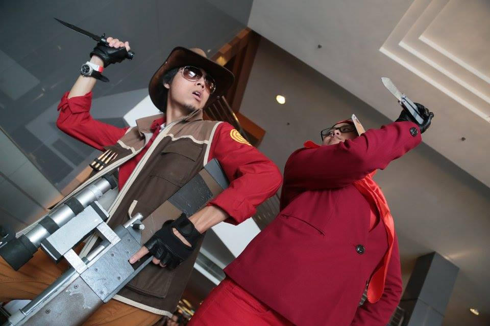 Cosplay - RED Spy and RED Sniper by PsychoMidori on DeviantArt