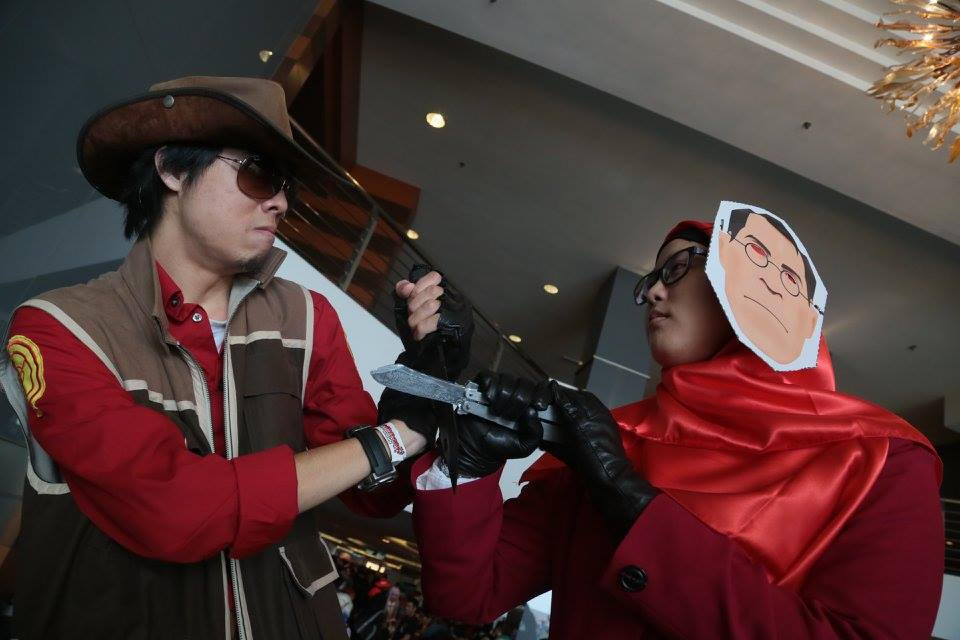 Cosplay - RED Spy and RED Sniper by PsychoMidori on DeviantArt