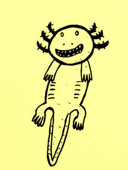 Axolotl in Yellow