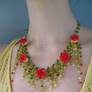 Enchanted Garden necklace worn