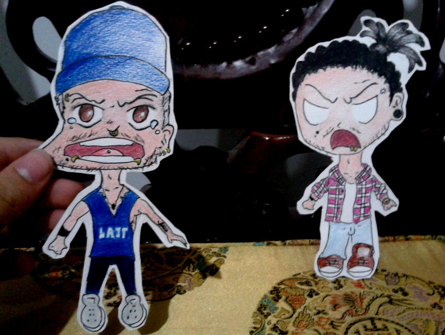 Paper chibi Bill and Tom