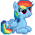 Rainbow Dash Blink Icon