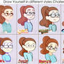 draw yourself in different styles Meme