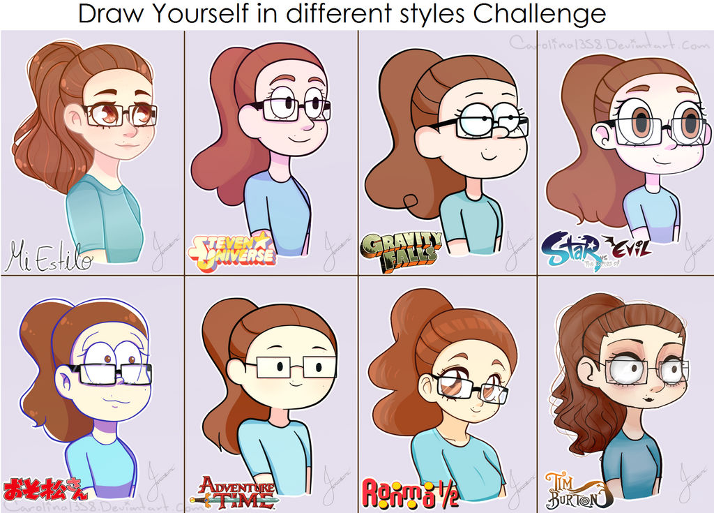 draw yourself in different styles Meme by Carolina1358 on draw yourself in different styles Meme by Carolina1358 on