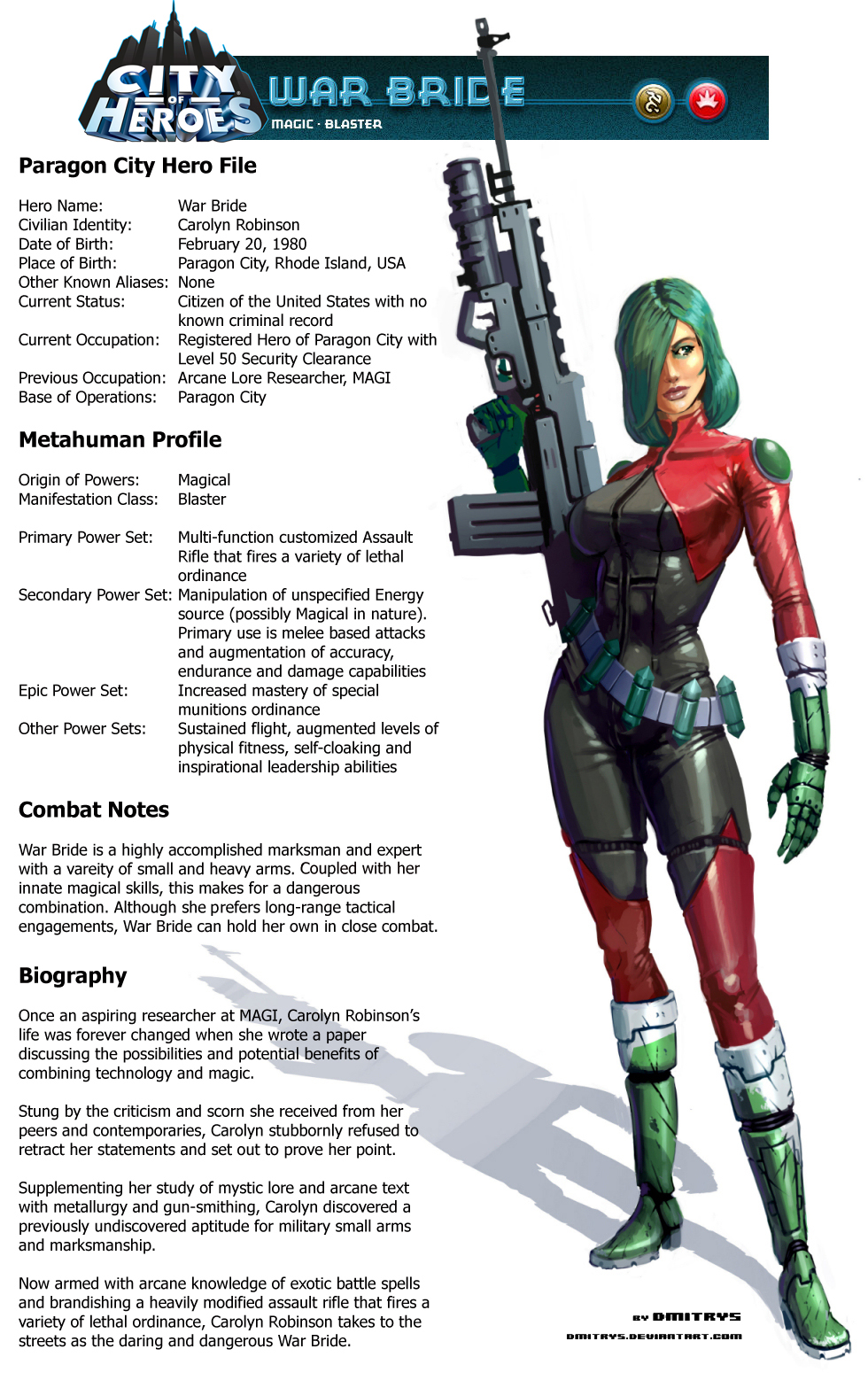 War Bride Profile by James