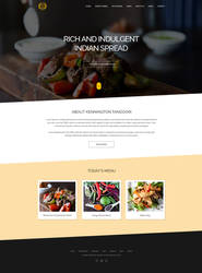 Kennington Tandoori Homepage Design