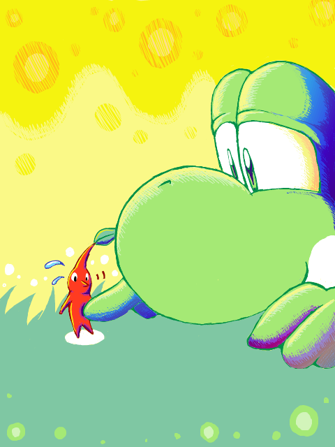 Yoshi and Pikmin