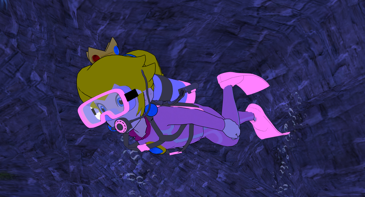 Princess Peach Scuba Diving [MMD] by Sonic-o-tron on DeviantArt