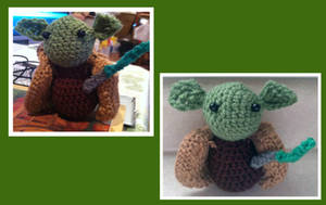 Yoda Amigurumi  Doll