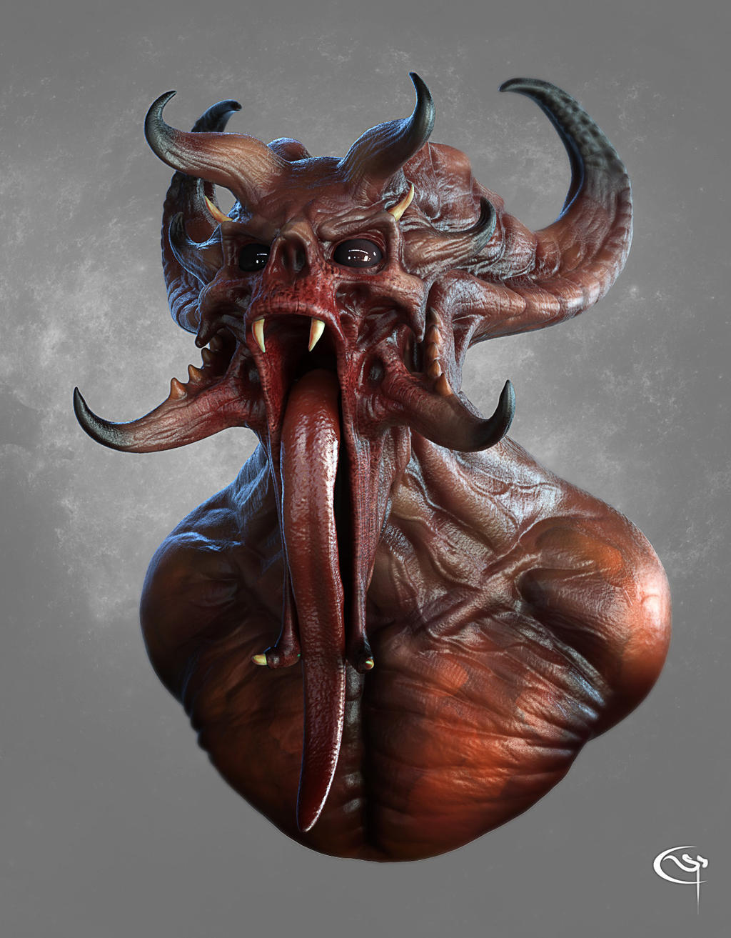 Demon grande gueule (render keyshot)