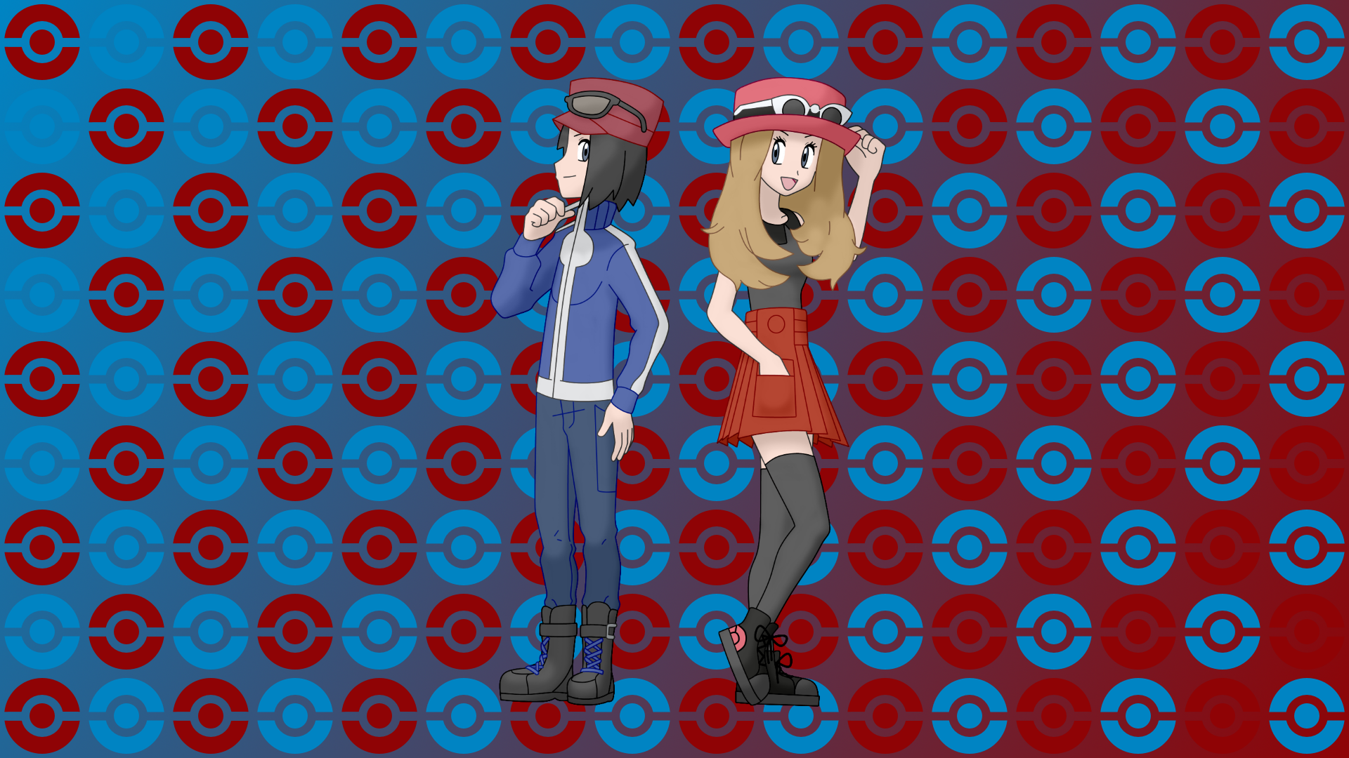 Calem And Serena Wallpaper By Morki95 On Deviantart Calem And Serena Wallpaper By Morki95 On Deviantart