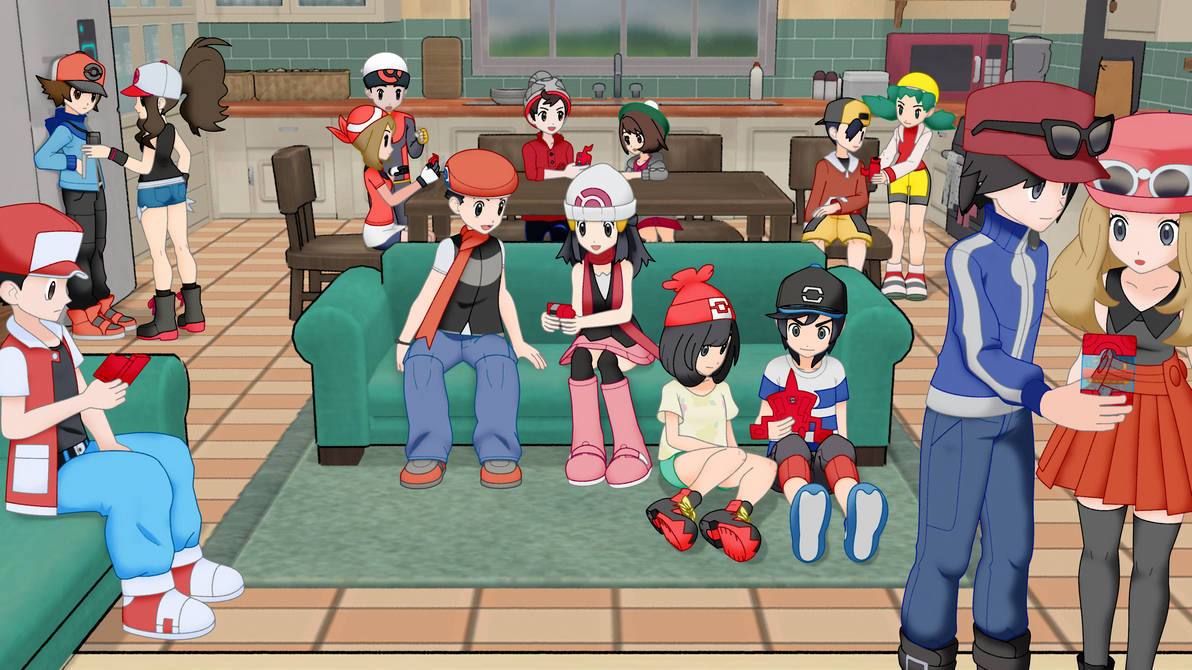 Pokemon Trainers (Wallpaper) by Morki95 on DeviantArt