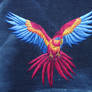 Silk Embroidered Bird 2