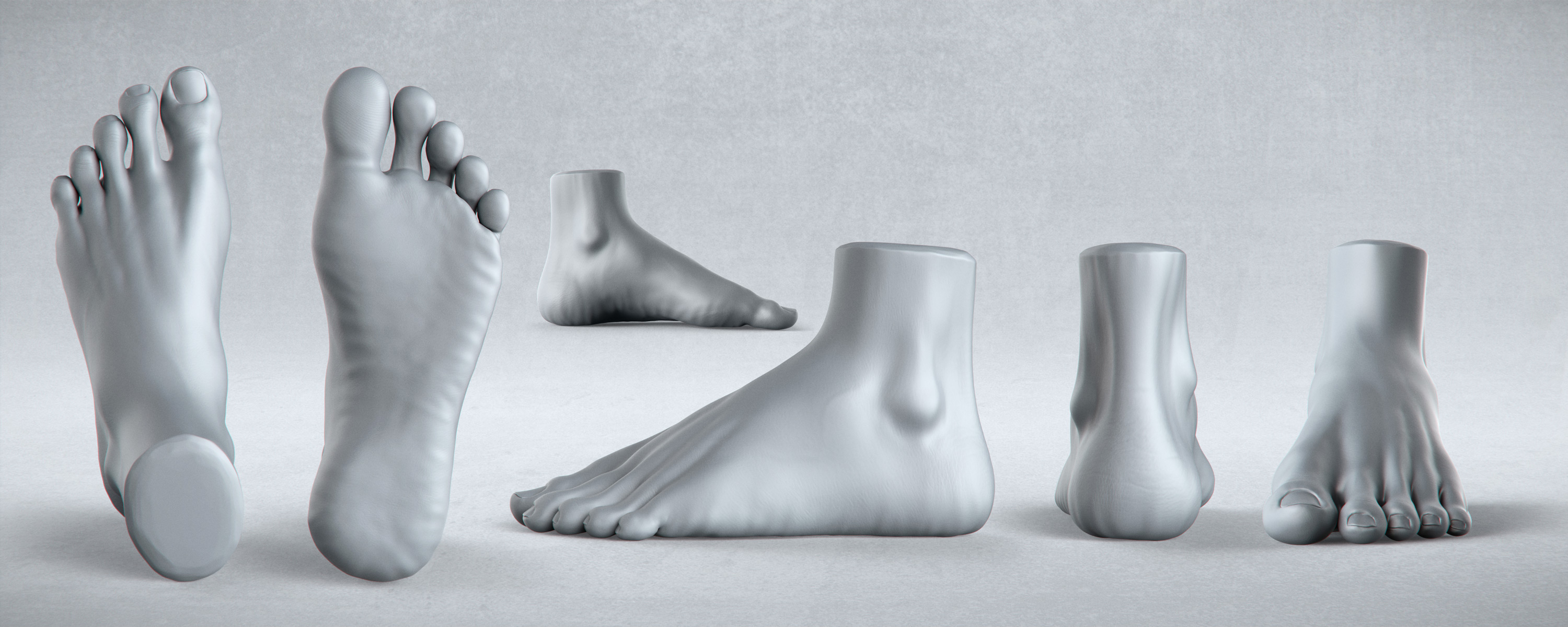 Male Anatomy Studies - Foot by PixelPirate