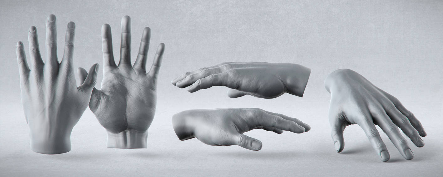 Male Anatomy Studies - Hand by PixelPirate