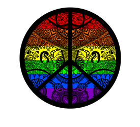 Peace Pride TShirt design (available on TeePublic)