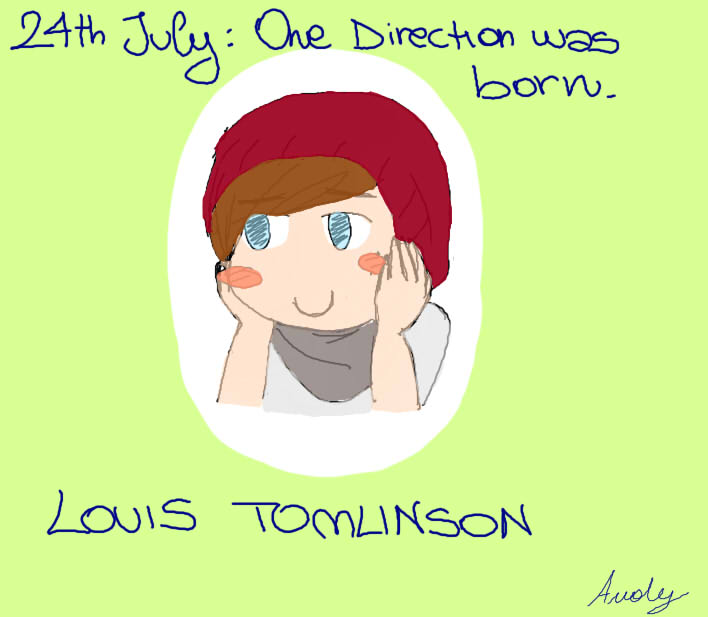 Louis Tomlinson when the 1D was born.