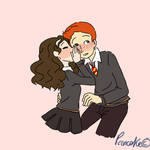 Ron and Hermione Valentine's day by Pancake9Andy