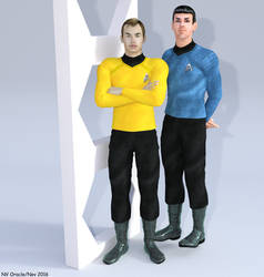 Kirk and Spock Star Trek XI 2009