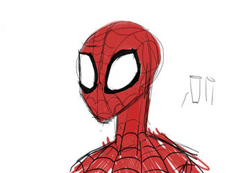 Crappy spiderman attempt for badge